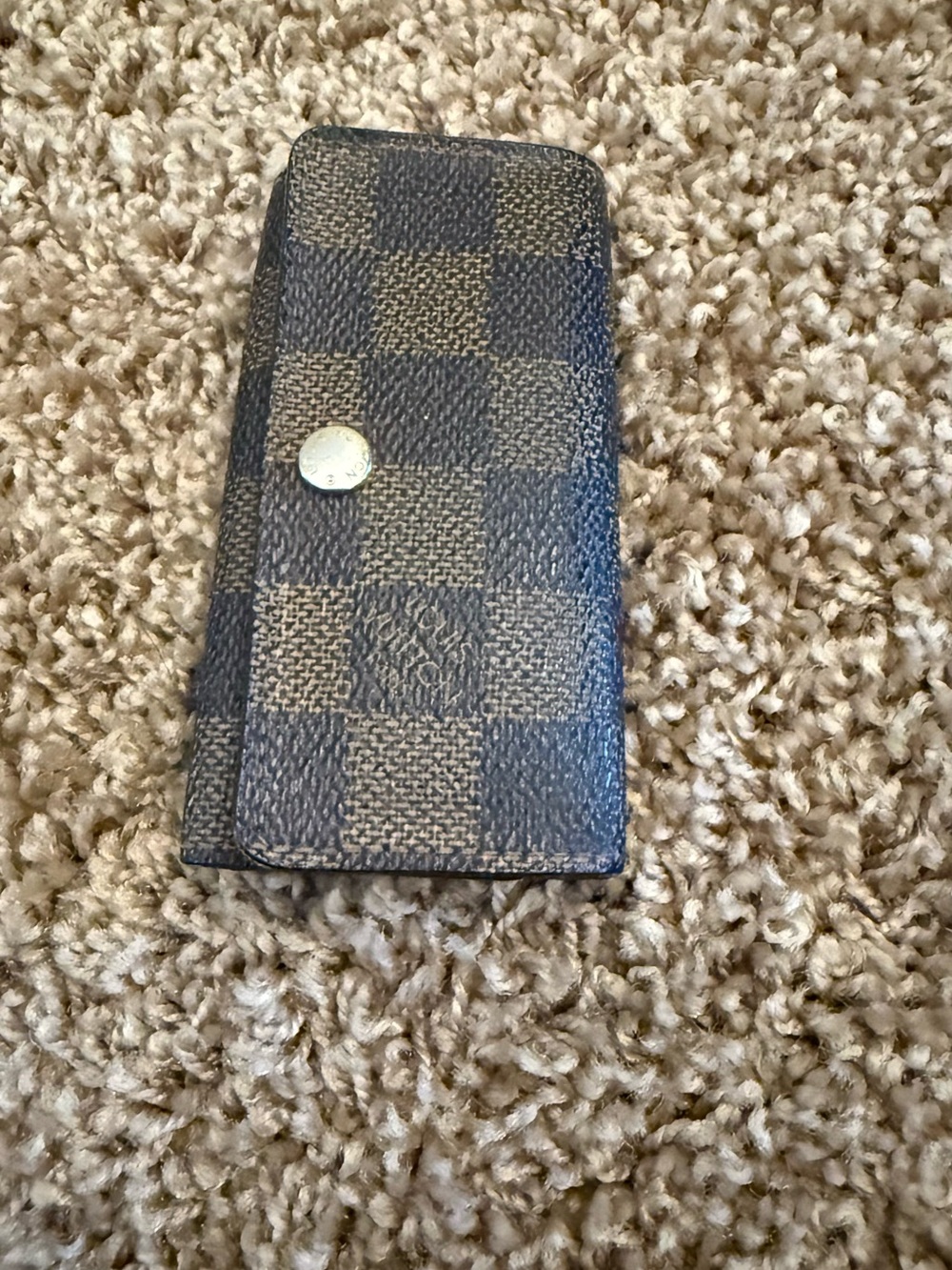 Louis Vuitton Brown Damier Key & Card Holder